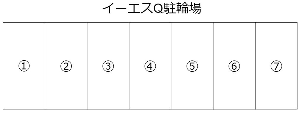 イーエスQ駐車場の駐車配置図