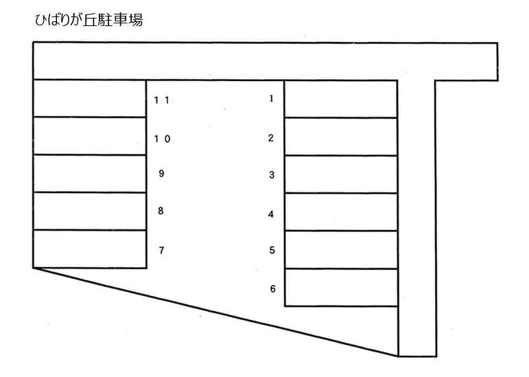 ひばりヶ丘駐車場の駐車配置図
