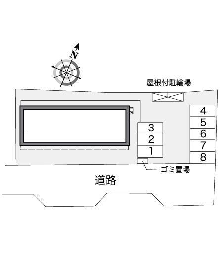 ぬったり(39179)の駐車配置図