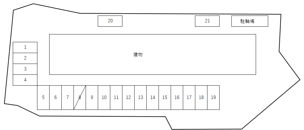 FKヒルズ桜ヶ丘の駐車配置図