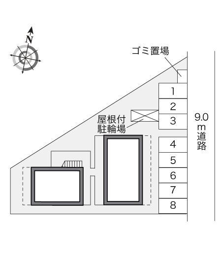 エヴァーグリーン(22623)の駐車配置図