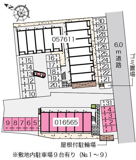 ユーカリアネックス(16565)の駐車配置図