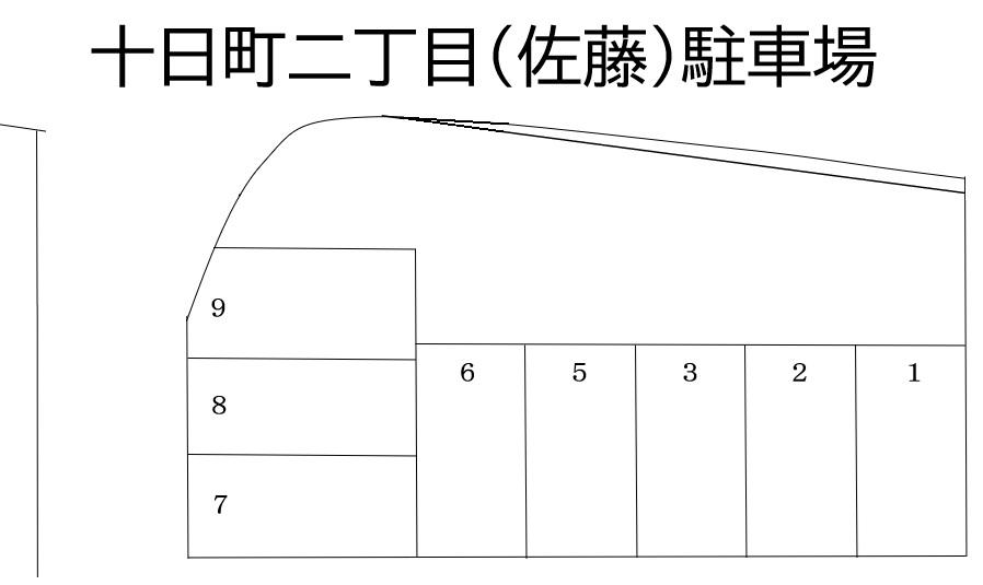 十日町二丁目駐車場 No.41の駐車配置図