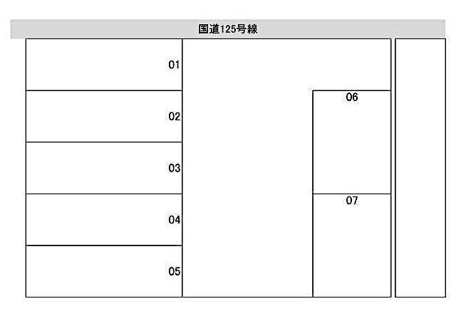 野竹産業月極駐車場の駐車配置図