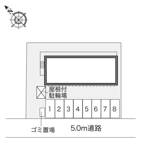 グリーンパーク(28122)の駐車配置図