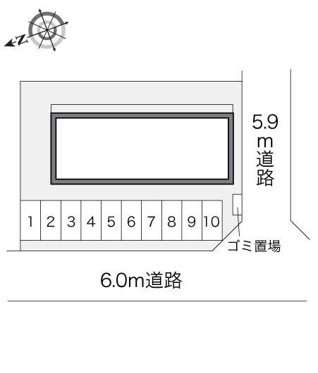 皆生新田(22798)の駐車配置図