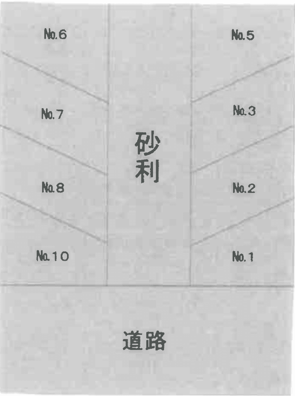 京葉石油第1駐車場の駐車配置図