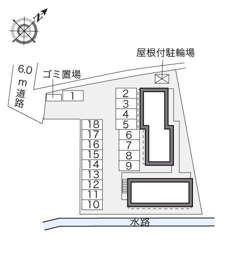 シャンティーニュ(32455)の駐車配置図