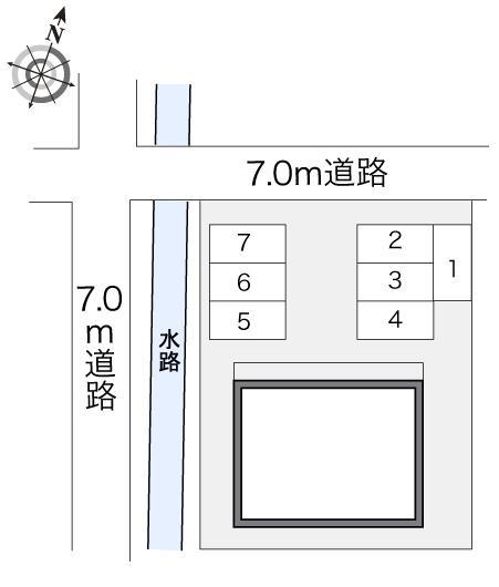 マ　メゾン戸野目(24325)の駐車配置図