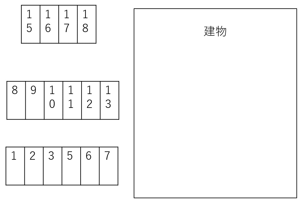 ユニグレイスの駐車配置図