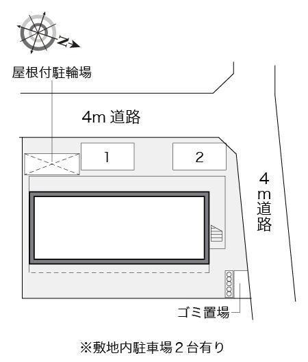 新地(14853)の駐車配置図