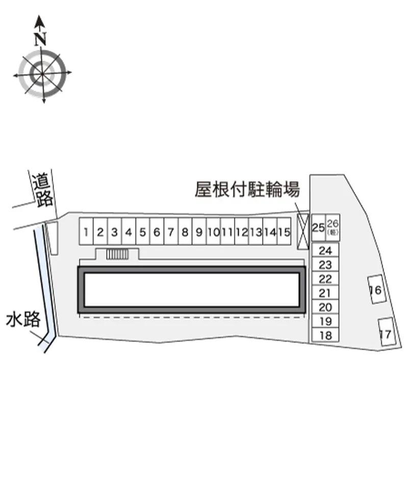 太田八幡(32137)の駐車配置図