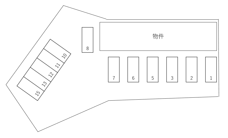 Ｖｅｒｍｏｎｔ Ｃａｓｔｉｎｇｓの駐車配置図