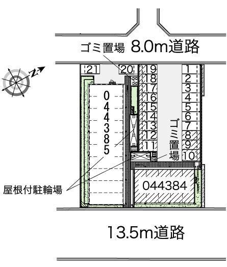タカス壱番館(44384)の駐車配置図