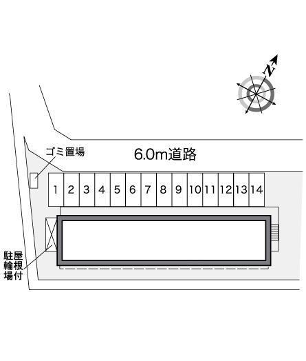 サン　ミッシェルⅠ(25806)の駐車配置図