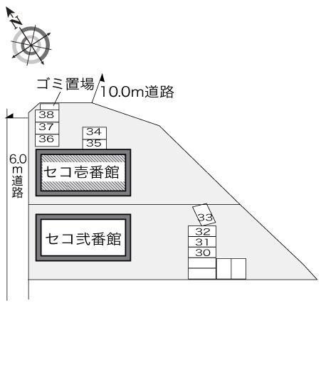 セコ壱番館(22309)の駐車配置図