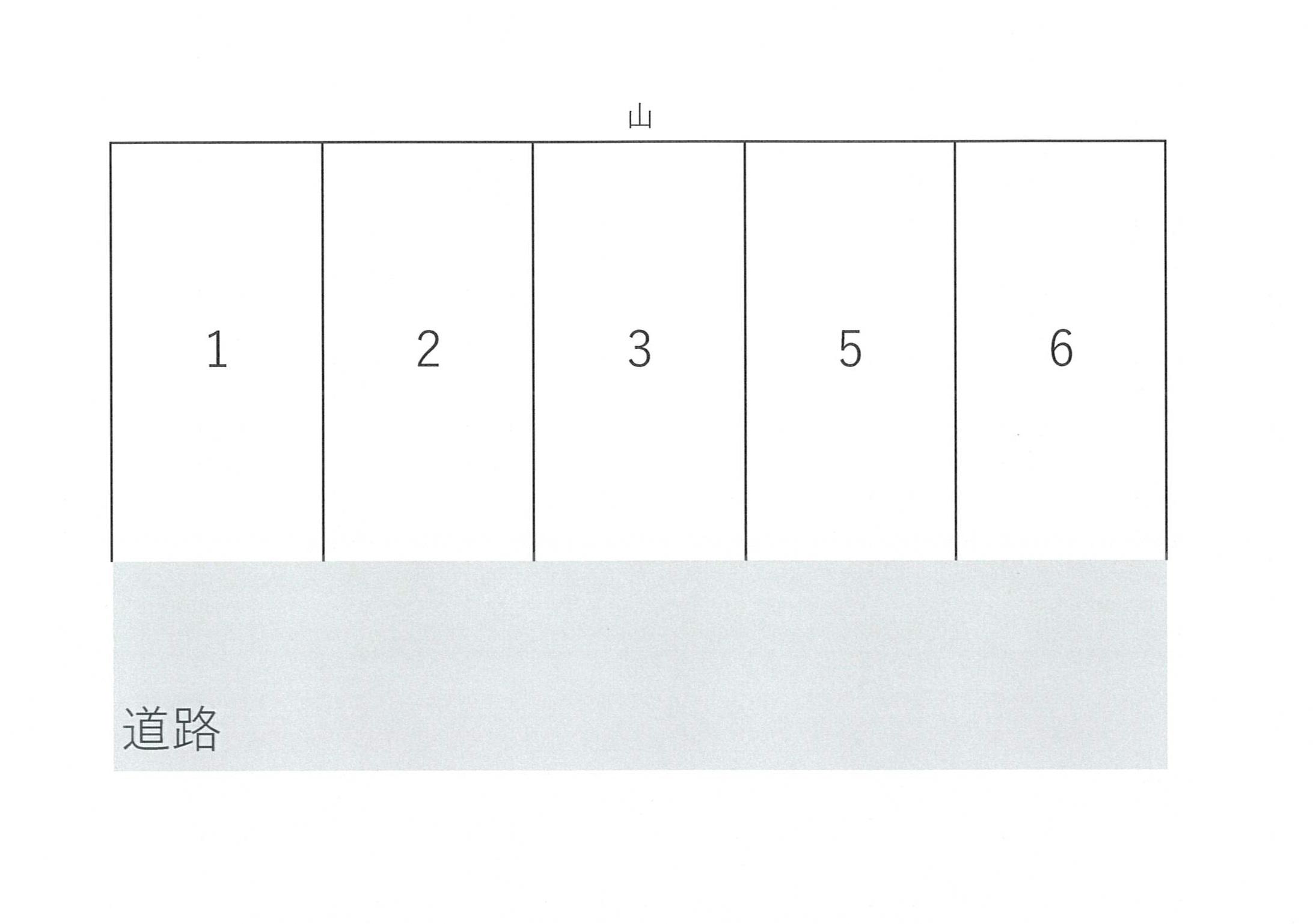 しまんとパーキング中村字岩崎山2342番8の駐車配置図