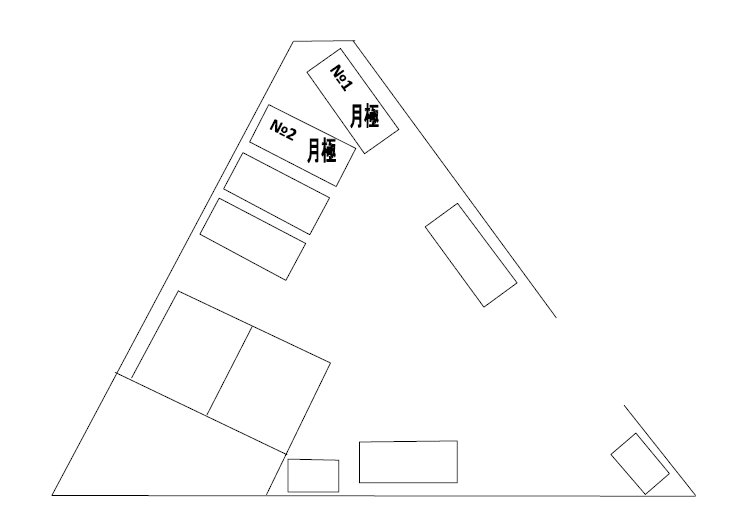 川又俊水駐車場の駐車配置図