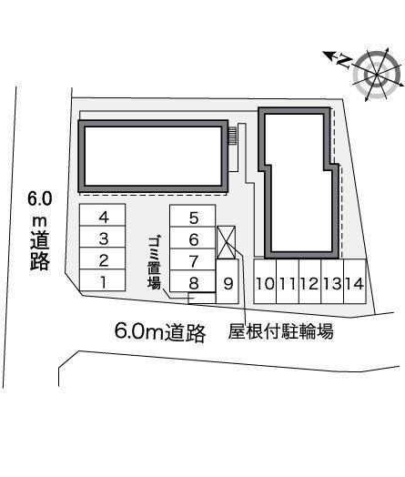 兵庫北(35389)の駐車配置図