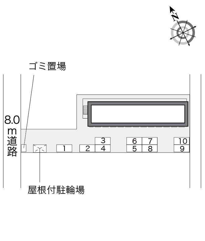 アニバーサリー(26849)の駐車配置図