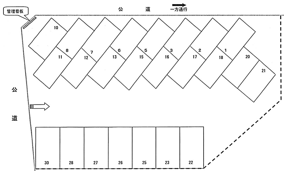 ２５０の駐車配置図