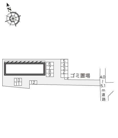 鴻巣(20544)の駐車配置図