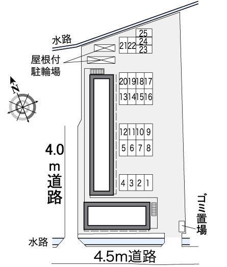 ガーデンハイツ富田(37024)の駐車配置図