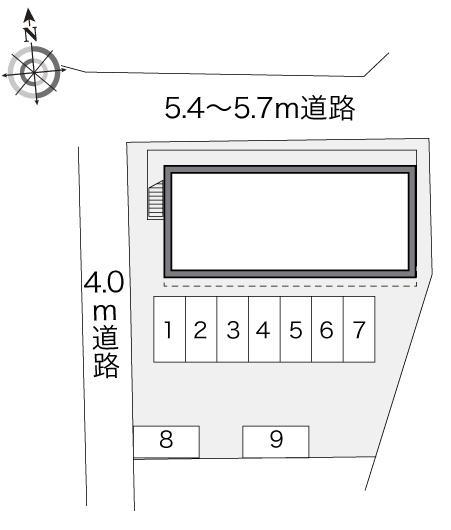 レインボー(23136)の駐車配置図
