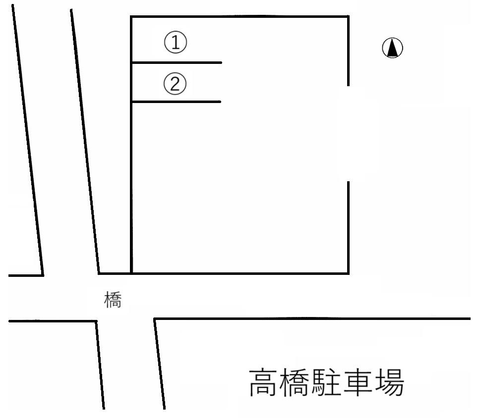 高橋駐車場の駐車配置図
