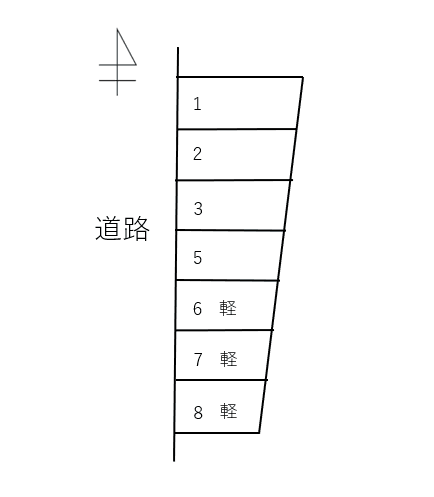 081大門東の駐車配置図
