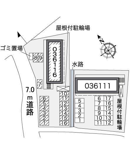 幸Ａ(36116)の駐車配置図
