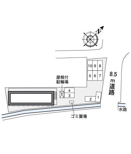 サマール梅井(37877)の駐車配置図