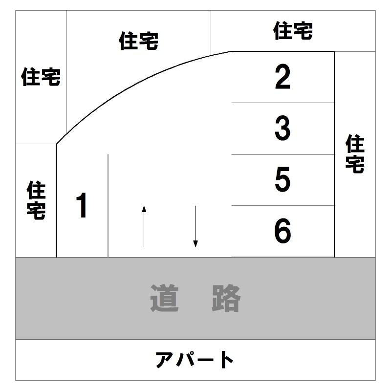 東川パーキングの駐車配置図