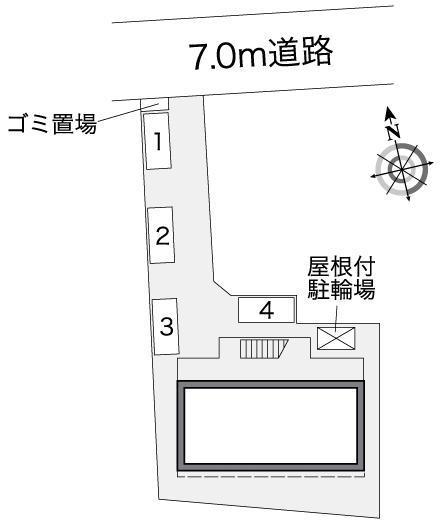 ハイツグリーン(26093)の駐車配置図