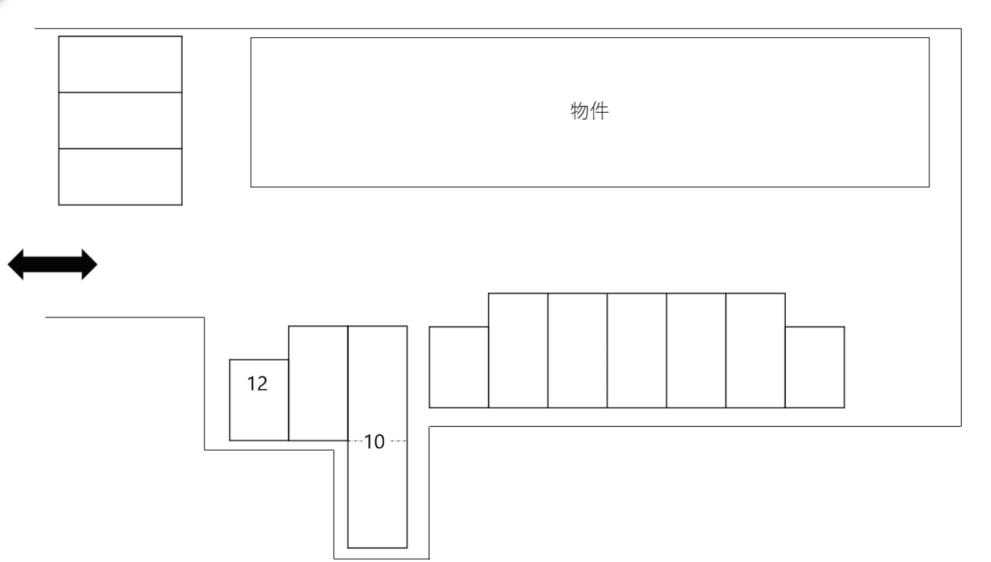 Ｆａｌｉａｔｅ　Ａ別駐車場の駐車配置図
