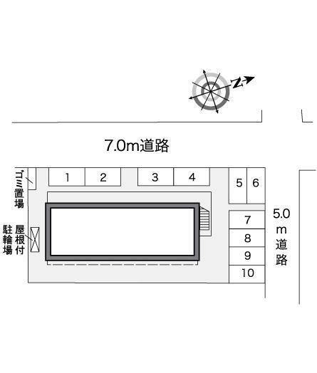 ソレーユ　タナカ(25007)の駐車配置図