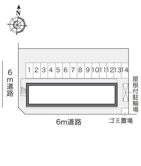 海幸Ⅱ(17031)の駐車配置図
