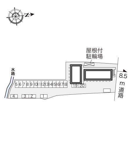 釜平(28005)の駐車配置図