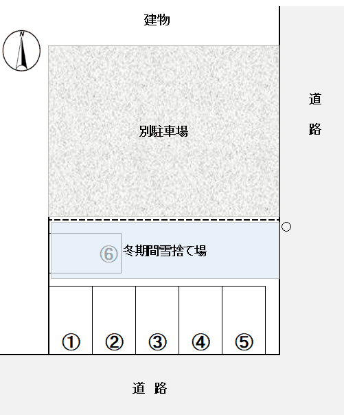 橋本３丁目福岡駐車場の駐車配置図