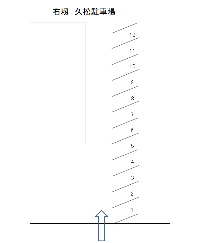右籾　久松月極駐車場の駐車配置図