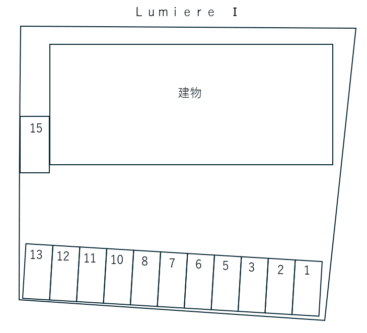 Ｌｕｍｉｅｒｅ　Ⅰの駐車配置図