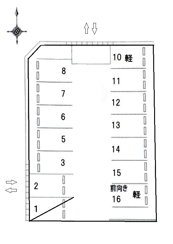 (71) 中村駐車場の駐車配置図
