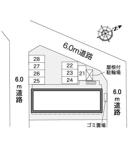 ハッピーハウスⅡ(39638)の駐車配置図