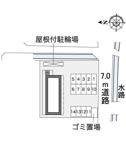 ウイング近藤Ⅴ(37193)の駐車配置図