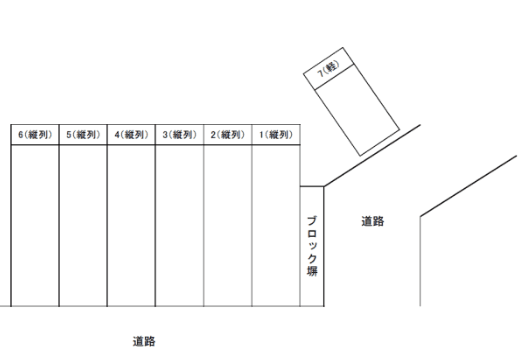 新三好パーキングの駐車配置図