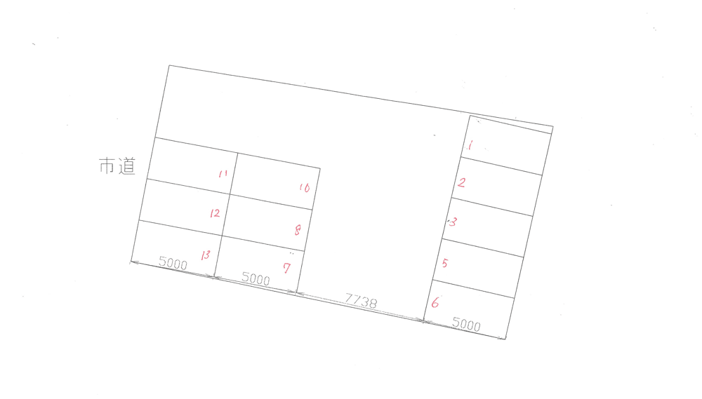 末継駐車場（中府町）の駐車配置図
