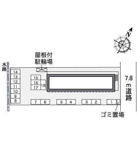 シェソア　今伊勢(35262)の駐車配置図