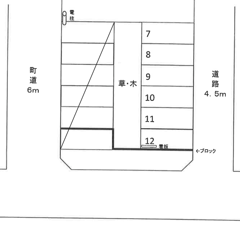 藤久保台駐車場２の駐車配置図