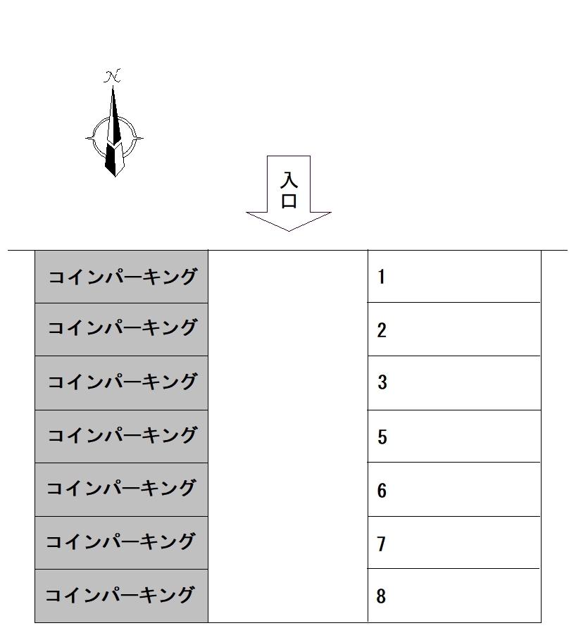 斉藤鹿浜駐車場の駐車配置図