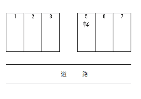 サンヤ駐車場の駐車配置図